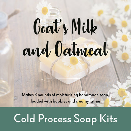 Soap Making Kit (Cold Process) Goat's Milk & Oatmeal 3+lb - Wixy Soap - Soap  Supply