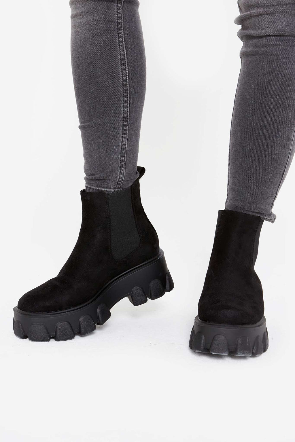 flatform chunky boots