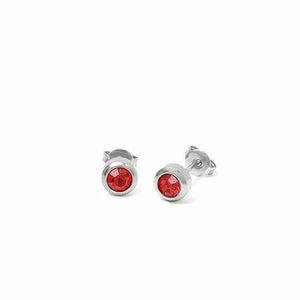 Chakra Gem Stud Earrings Earrings Esa Evans Red 