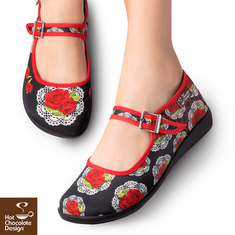 Chocolaticas Andalucía Mary Jane Flat Shoes – Voluptuous Vintage