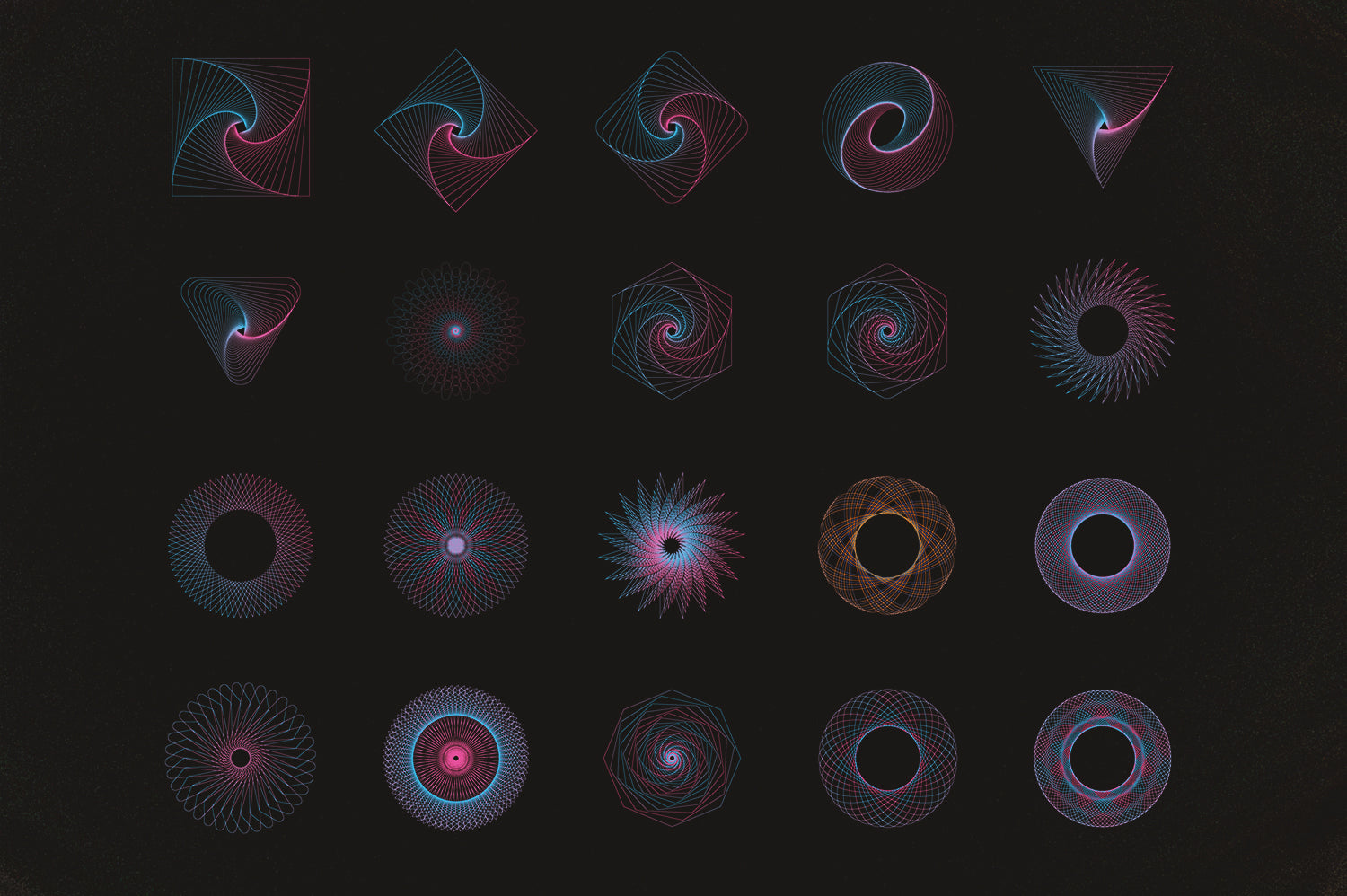 Vector Spiral Line Art – RuleByArt