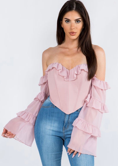 Marie Corset Top - Pink – Molly's World US