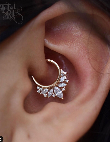 ultimate daith or septum piercing jewelry - elite ring by buddha