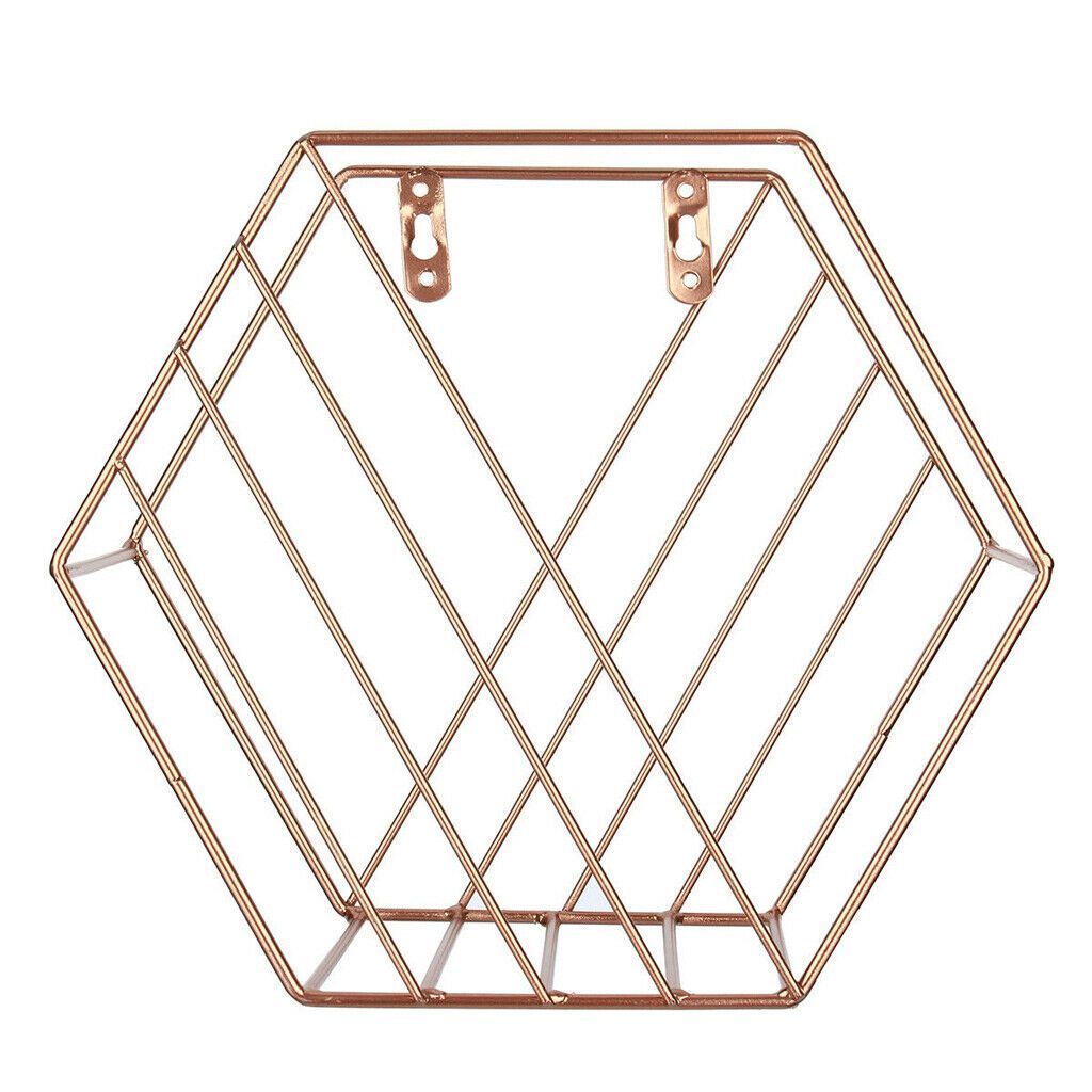 gold hexagon shelf