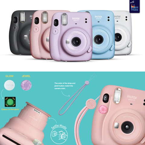 injecteren Ingrijpen zone Fujifilm Instax Mini 11 Instant Camera Compatible Carrying Case + Fuji –  MiniMate