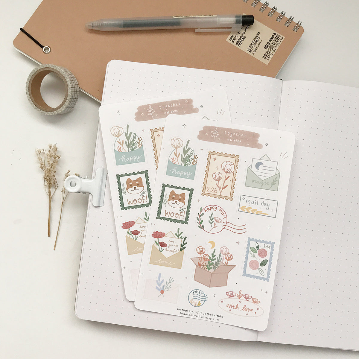 Happy Mail Day Sticker Sheet – together @withkx