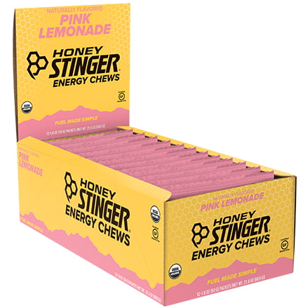 Honey Stinger Energy Chews, 12 Pack, Pink Lemonade