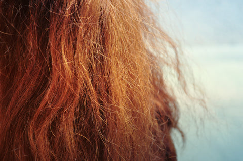 Frizzy hair texture