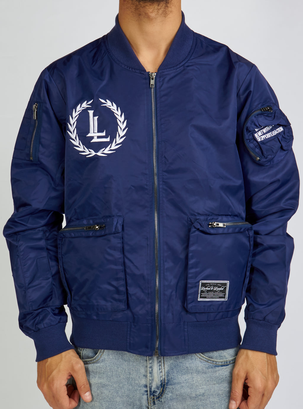 Vengeance78 Jacket - Vengeance of Cincy Puffer - Metallic Blue and Ora –  Locked & Loaded Brand