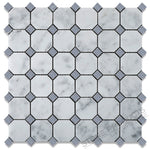 Carrara White Octagon Mosaic