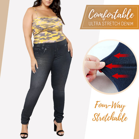 Plus Size Perfect Fit Jeans Leggings – FancyBerrie