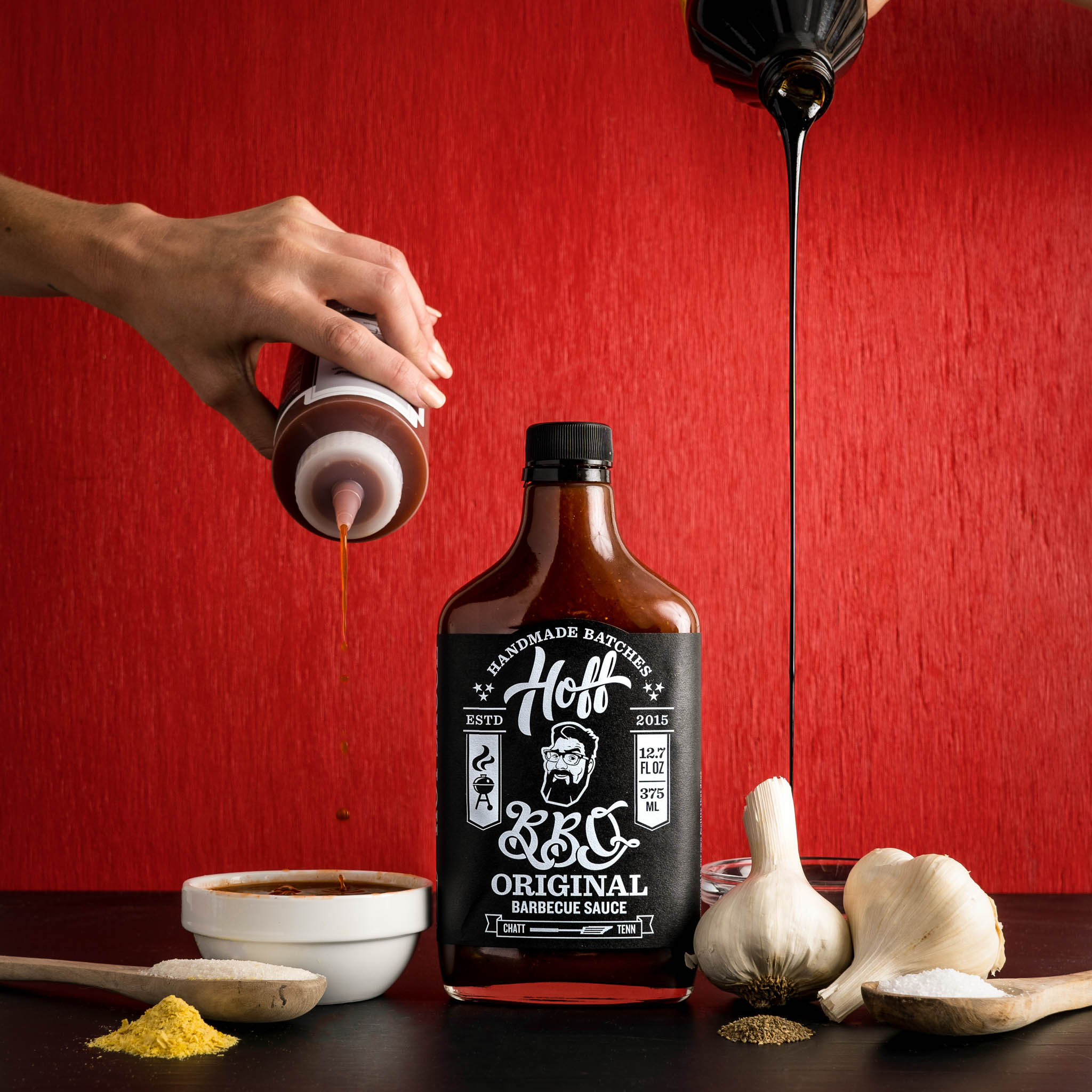 Full Gallon Hoff Bbq Squeeze Bottle Hoff And Pepper 