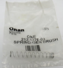212-1276-03 Onan Spring RV Generator Brush (1) for Marquis 7K (Spec H) 