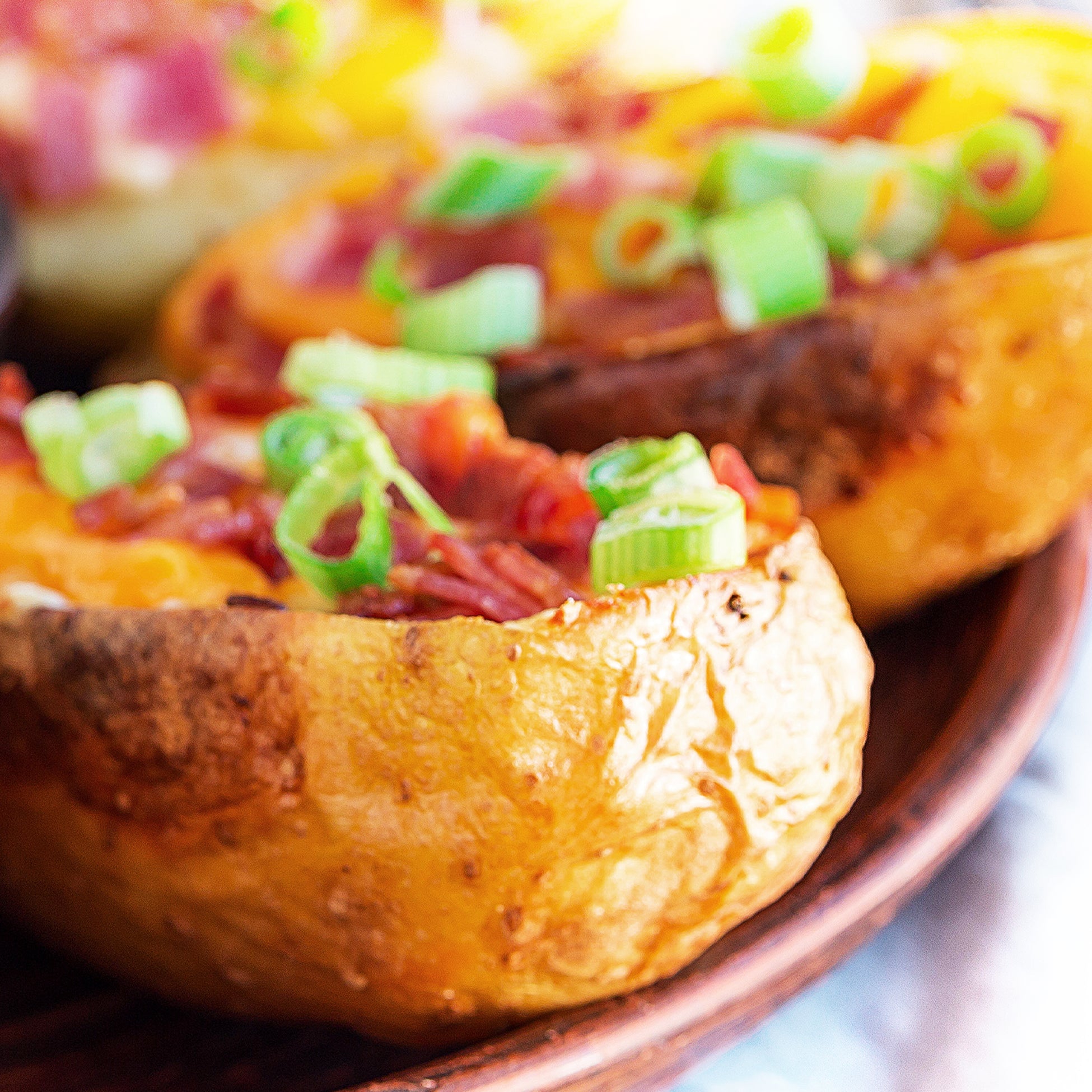 GreenLife | Bacon Cheddar Potato Skins