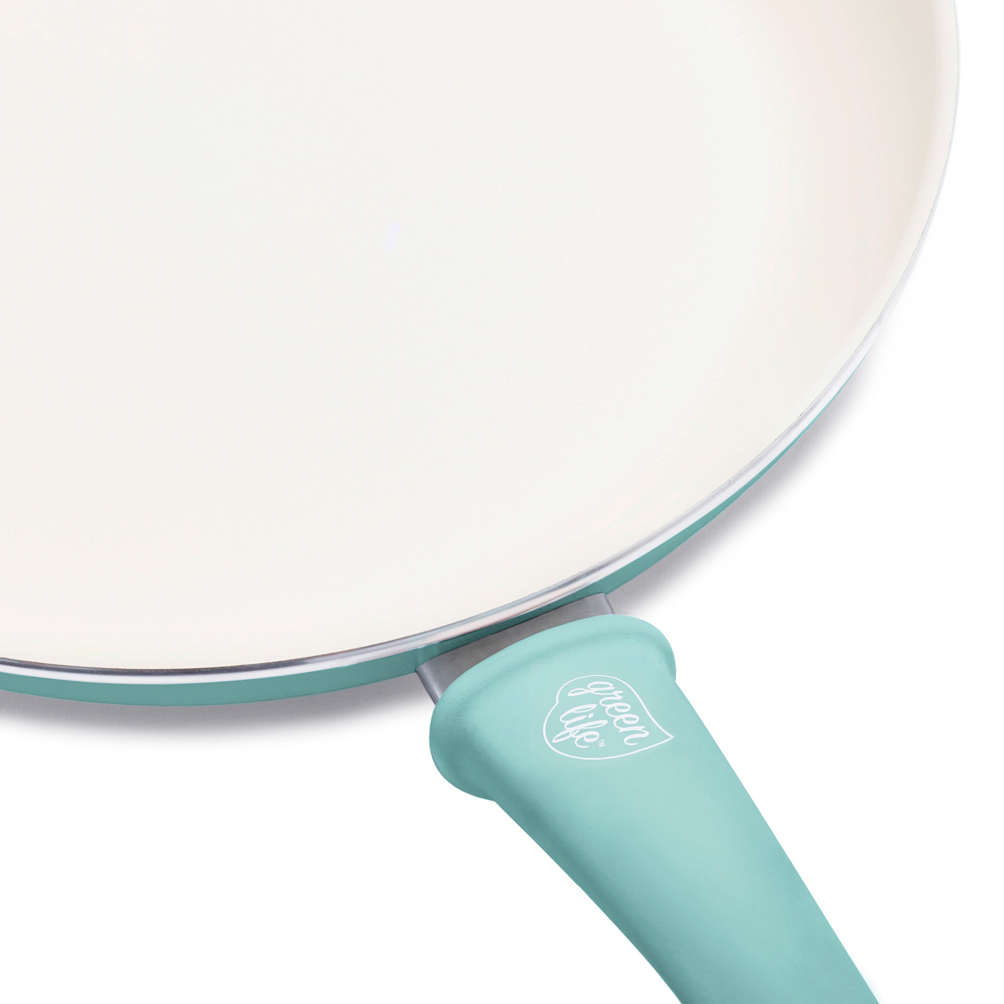 GreenLife Soft Grip Diamond 3 qt. Healthy Ceramic Nonstick Aluminum Turquoise Chef Pan with Lid