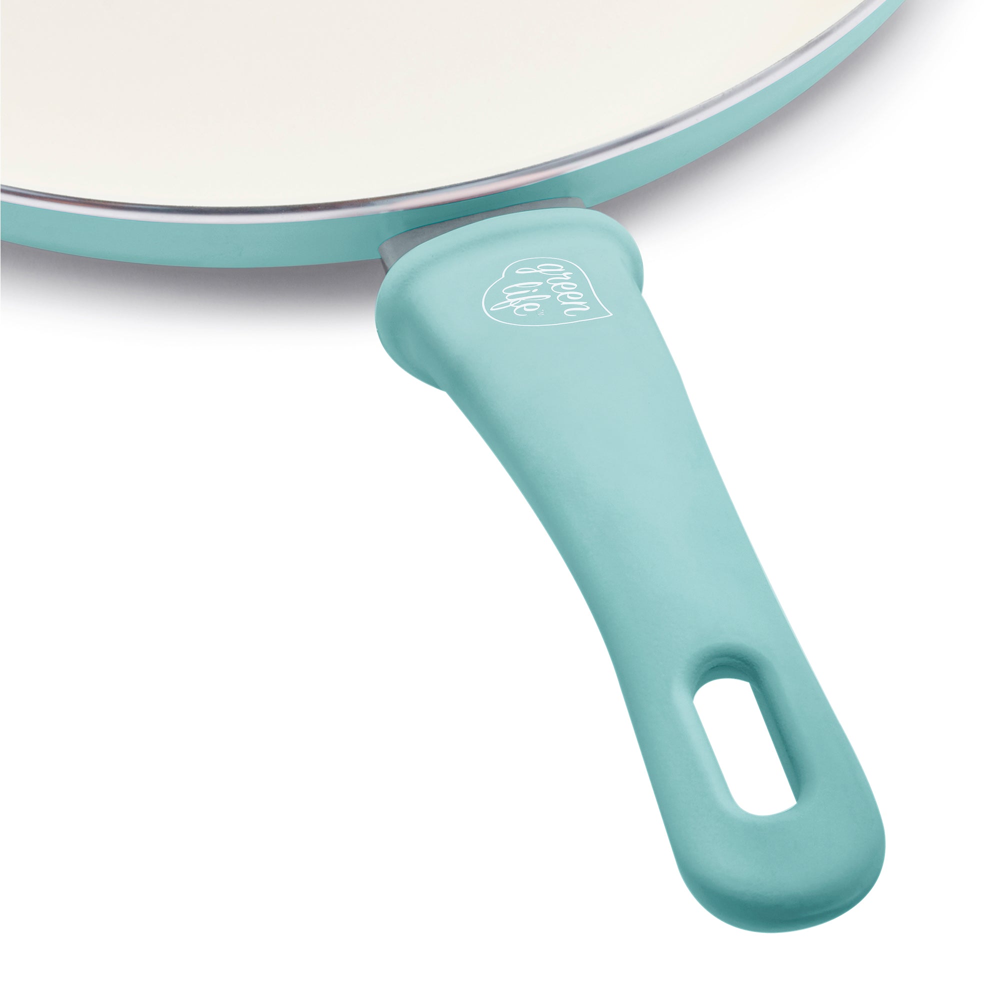 GreenLife Soft Grip 12 Ceramic Non-Stick Open Frypan, Turquoise -  CW000524-002