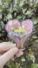 Load and play video in Gallery viewer, Floral Rainbow Heart Sticker
