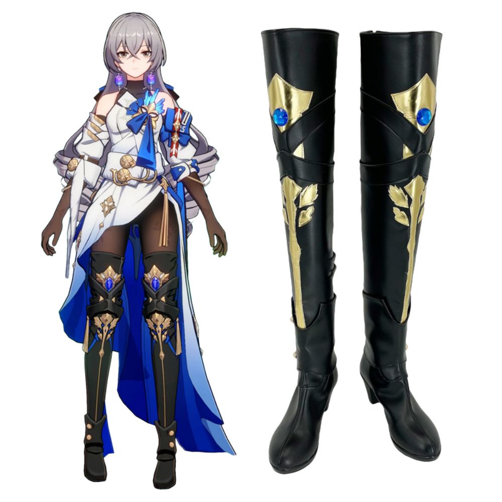 Honkai Star Rail Bronya Black Cosplay Boots Gcosplay 3263