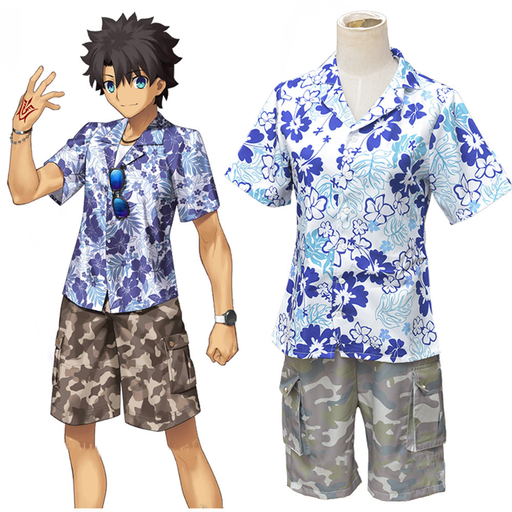 Fate Grand Order Ritsuka Fujimaru Tropical Summer Male Master Cosplay 0962