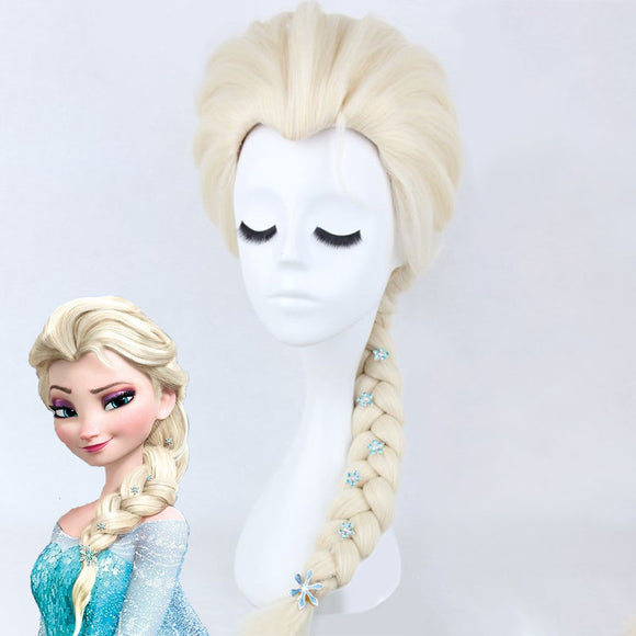 Disney Frozen Elsa Light Golden Cosplay Wig Wig And Head Wear Gcosplay 8196