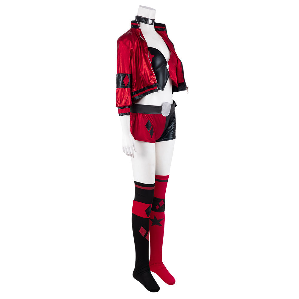 DC Comics Red White & Black: Harley Quinn Cosplay Costume – Gcosplay