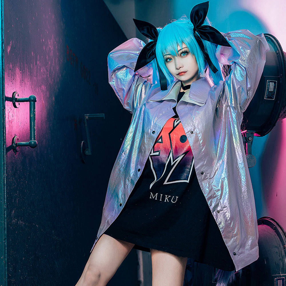 Ashley Furman carolino Azotado por el viento Vocaloid 2020 Hatsune Miku 39 Miku POP Punk uniformes disfraz Cosplay –  Gcosplay