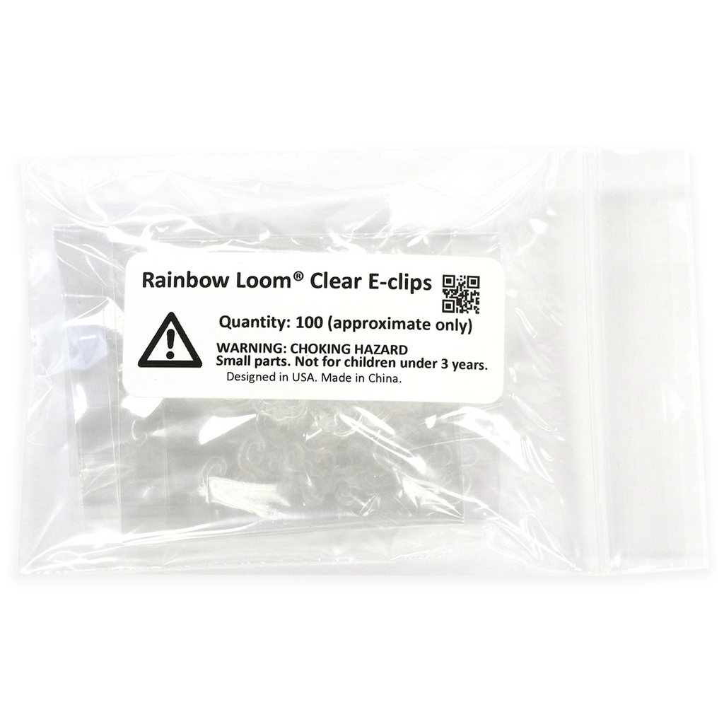 Regular Clear C-clips, Quantity 96 Approximate – Rainbow Loom USA Webstore