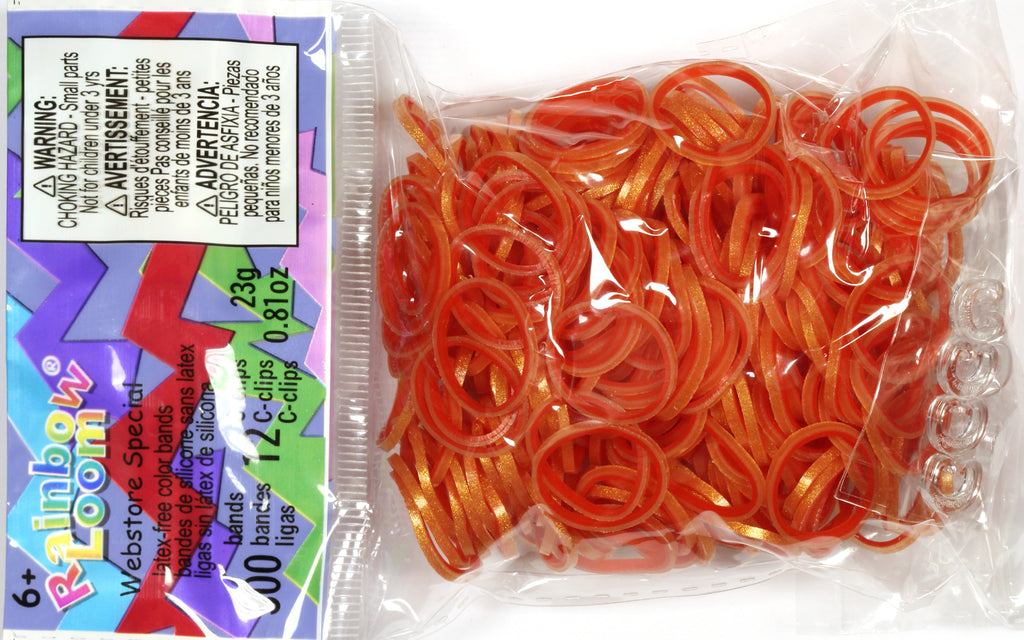 Rainbow Loom Orange Authentic High Quality Rubber Bands, the Original  Rubber Bands for Everything Rainbow Loom, Children Ages 7 and Up.