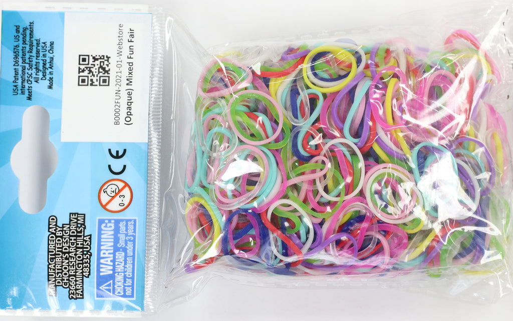 Rainbow Loom Bands (Jelly & Opaque Fireflies Glow Mix)