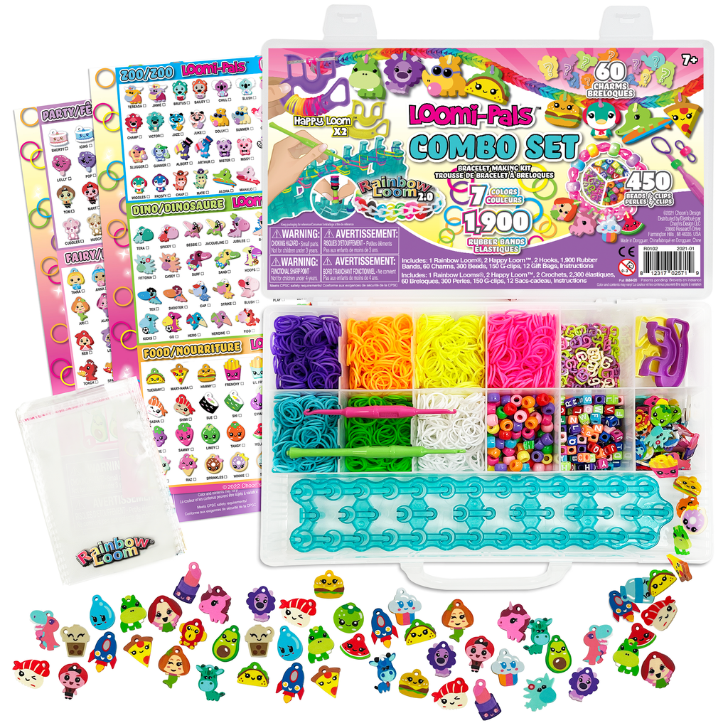 Rainbow Loom® Mega Combo Set™ Loomi-Pals™ & Sticker Pendants