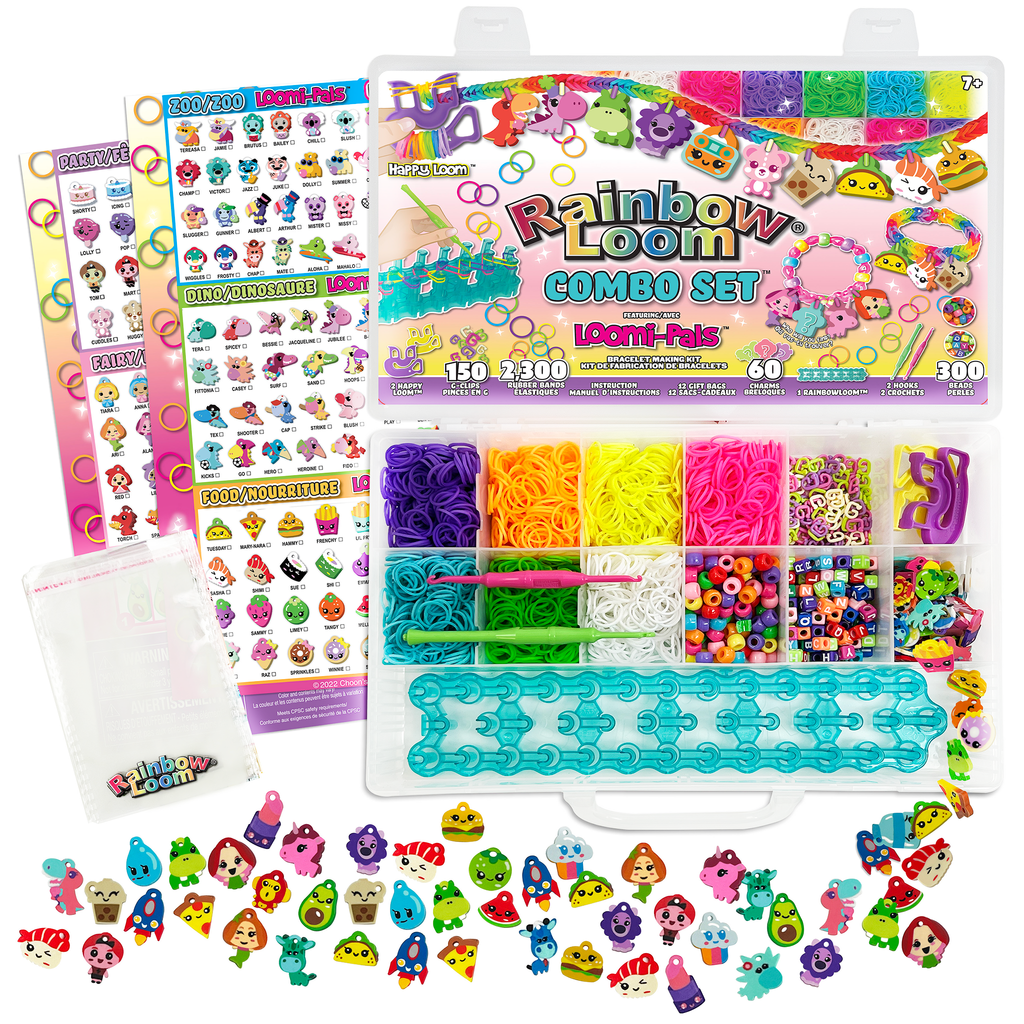 Rainbow Loom® Mega Combo Set™ Loomi-Pals™ & Sticker Pendants