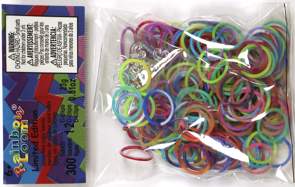 Rainbow Loom Mixed Neon Rubber Bands Refill Pack [300 ct] 