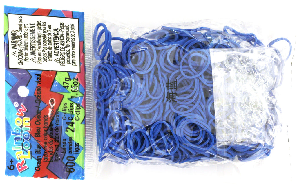 Rainbow Loom 300 Ct. Rubber Band Refill Pack Blue & White Include