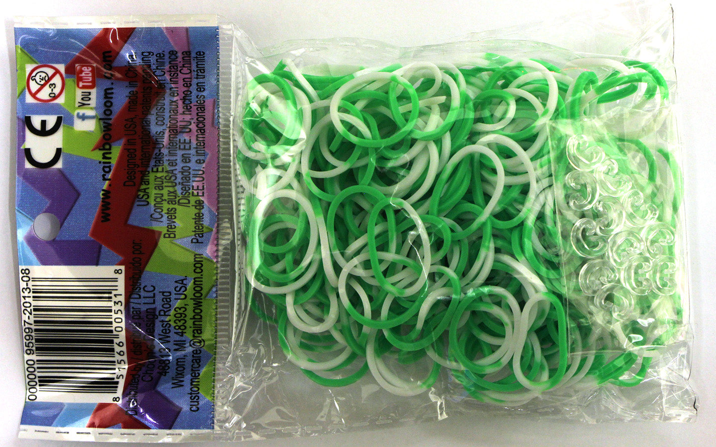 RL Band (Silicone 300) Green-White