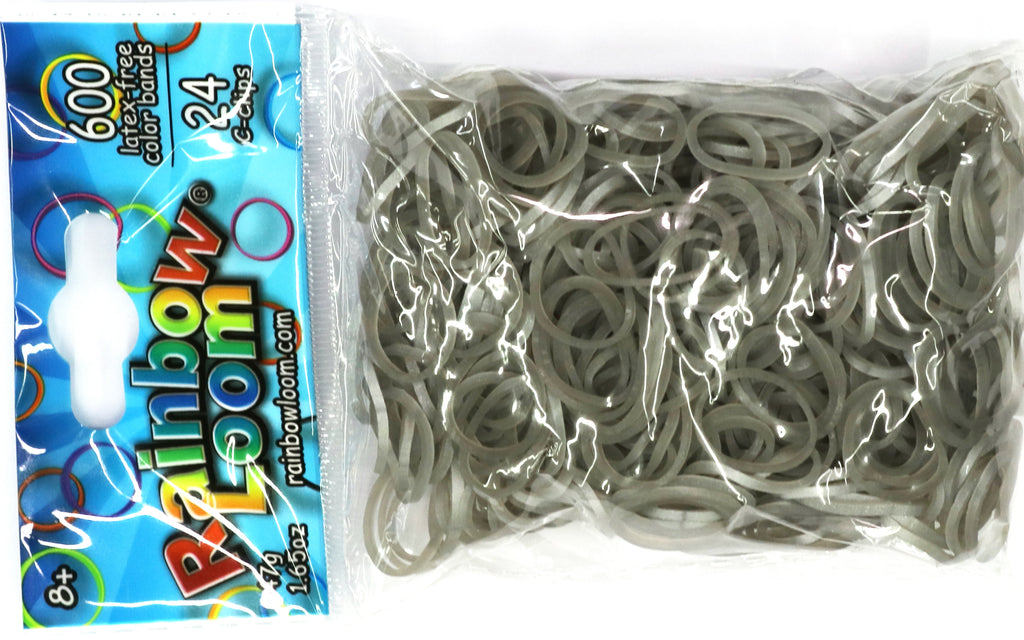 Rainbow Loom® Jelly Collection: Turquoise Rubber Bands with 24 C-Clips (600  Count)