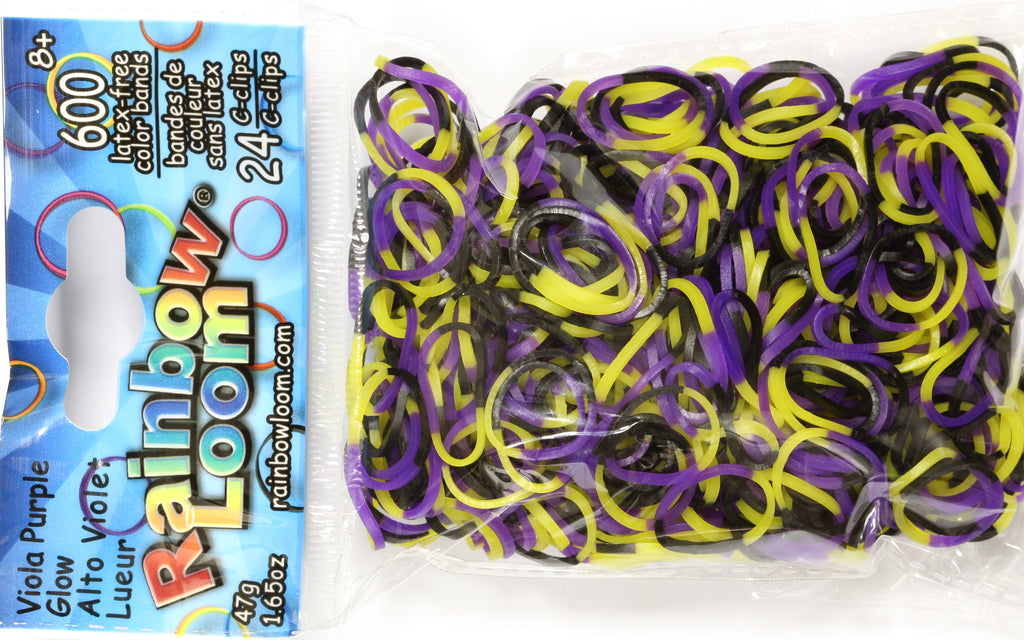 Rainbow Loom Glow Purple Rubber Bands