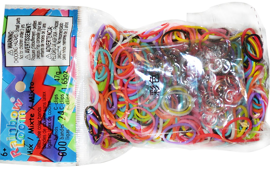 Rainbow Loom Mixed Skin Rubber Bands Refill Pack [600 ct] 