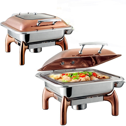 Catering Machines Stainless Steel Food Display 10L Rose Gold Electric Heat  Cooking Pots Portable Round Chafing Dishes Cookware Kettle Stock Soup Warmer  Pot - China Soup Warmer and Ceramic Soup Warmer price