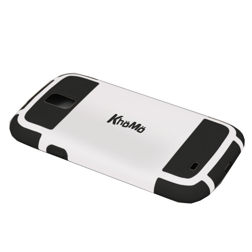 Hybrid Case For Samsung S4 - White/Black – Khomo