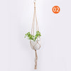 Handmade Macrame Plant Hanger Flower Pot Hanger for Wall Decoration Countyard Garden Pot Tray for Plant Garden Decoration