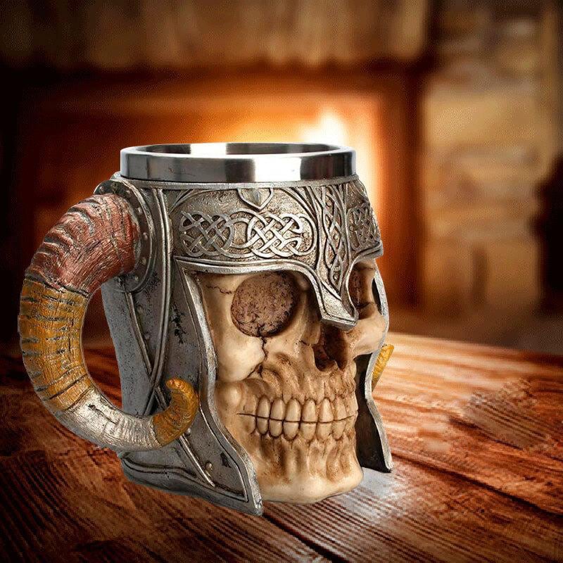 concept Formulering Dapper Skeleton Viking Mug - Vikings Roar