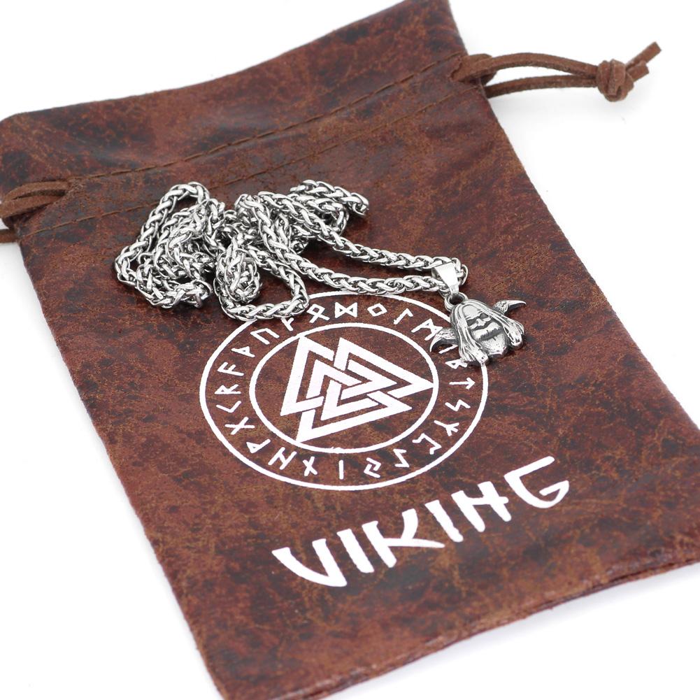 Odin and Huginn & Muninn Necklace - Vikings Roar