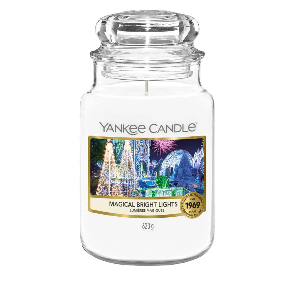 YANKEE CANDLE All is Bright Large Jar Candle, White