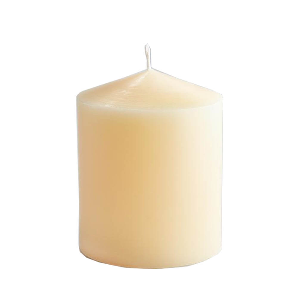 Unscented Wax Pillar Candle