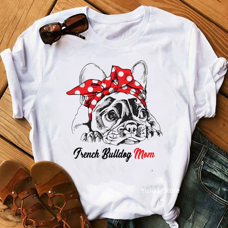 bulldog mom t shirt