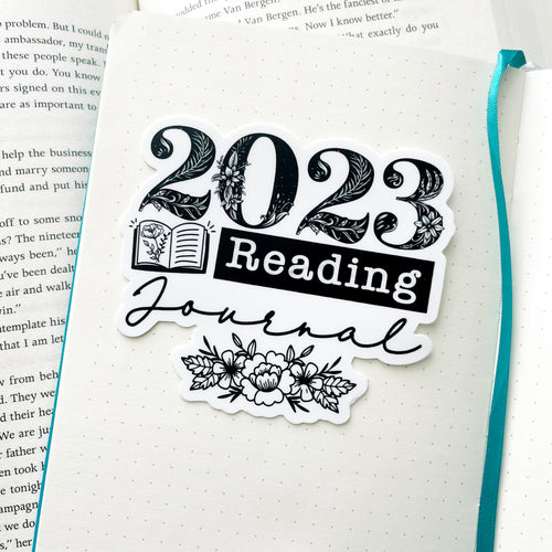 Reading journal stickers Sticker for Sale by indiebookster