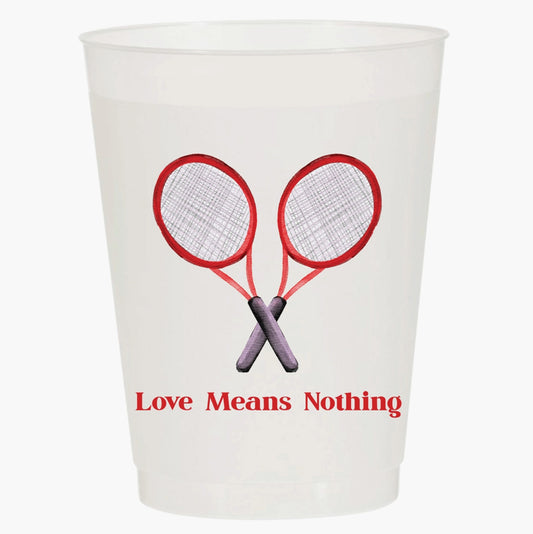Tennis Set of 10 Plastic Cups