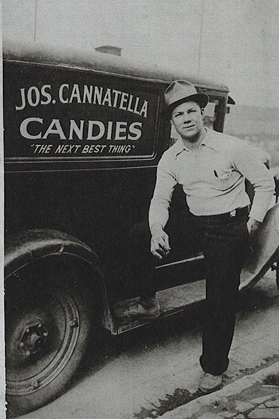 Heather's great uncle Joseph Cannatella with his candy truck in the 1920s.