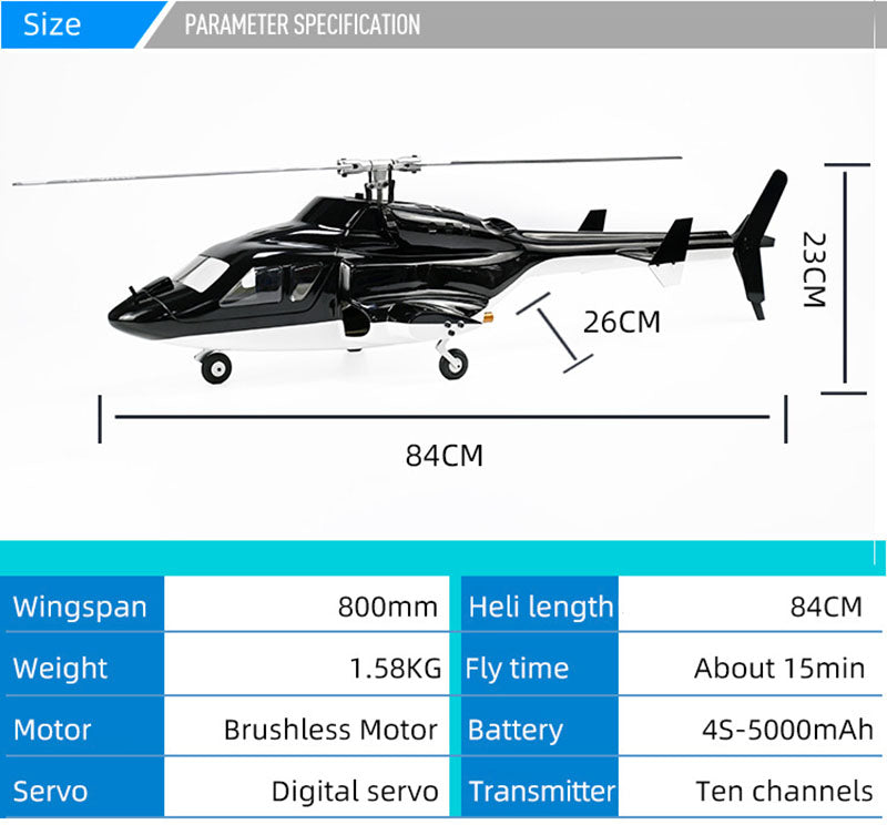 Flywing FW450 V3 Airwolf Helicopter