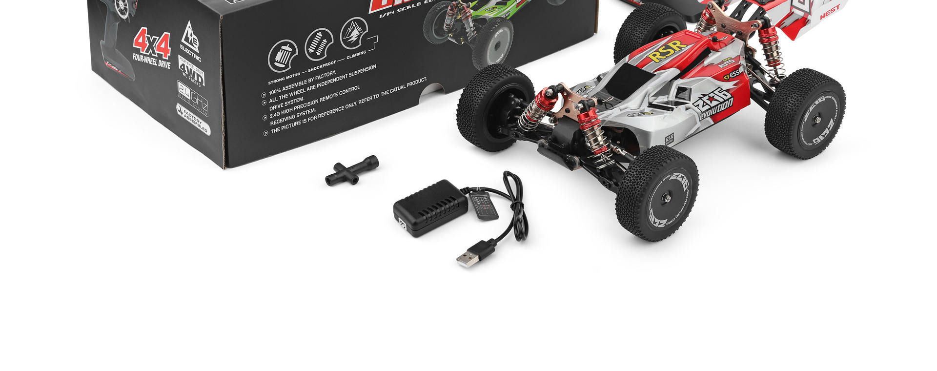Wltoys Xks 144001 Rc Car 60km/h High Speed 1/14 2.4ghz Rc Buggy 4wd Racing  Off-road Drift Car Rtr Remote Control Toy - Rc Cars - AliExpress